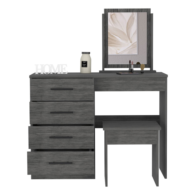 Makeup Dressing Table Roxx, Bedroom, Smoky Oak