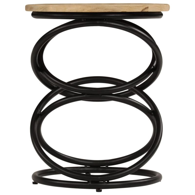 vidaXL End Table Solid Mango Wood 15.7"x19.7"
