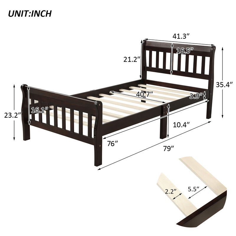 Merax Wood Platform Bed