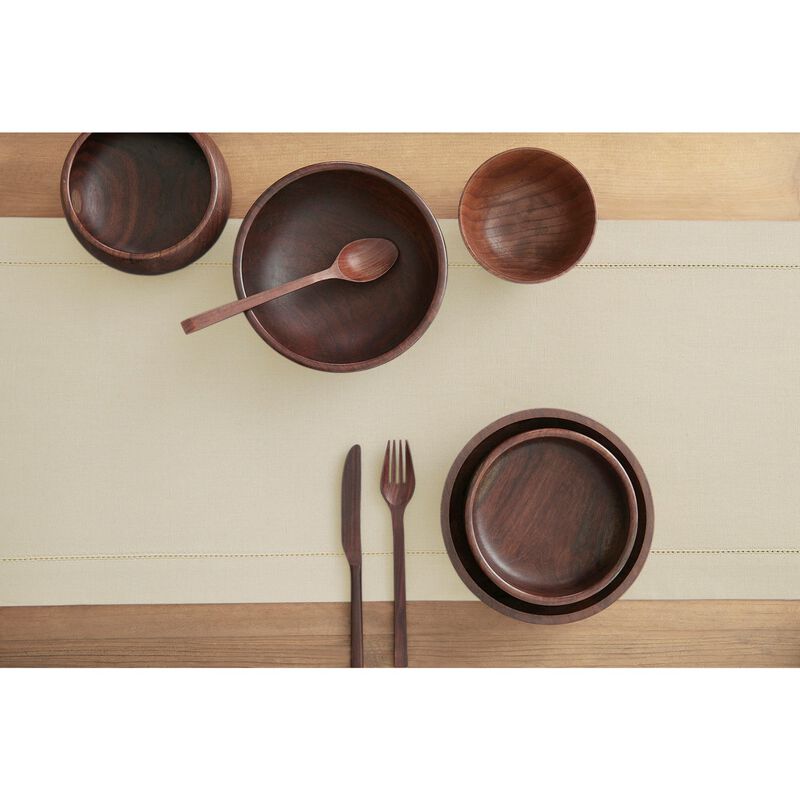 Solino Home Cotton Linen Hemstitch Table Runner