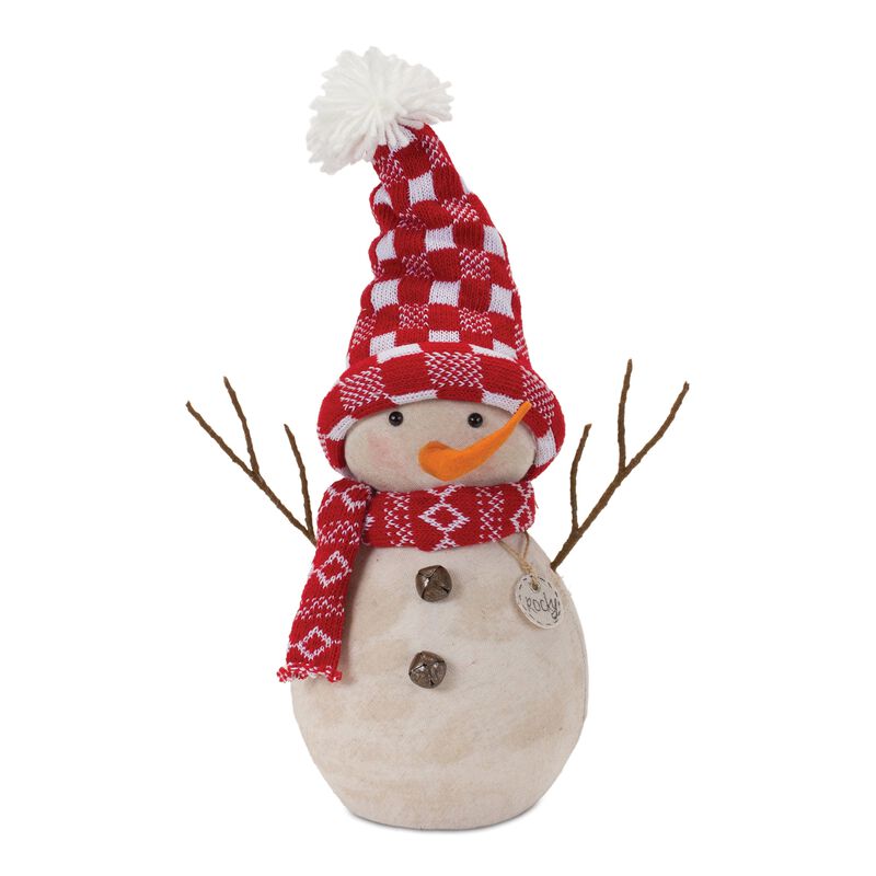 Snowman for Christmas Decor and Winter Holiday Celebration (Set of 2)