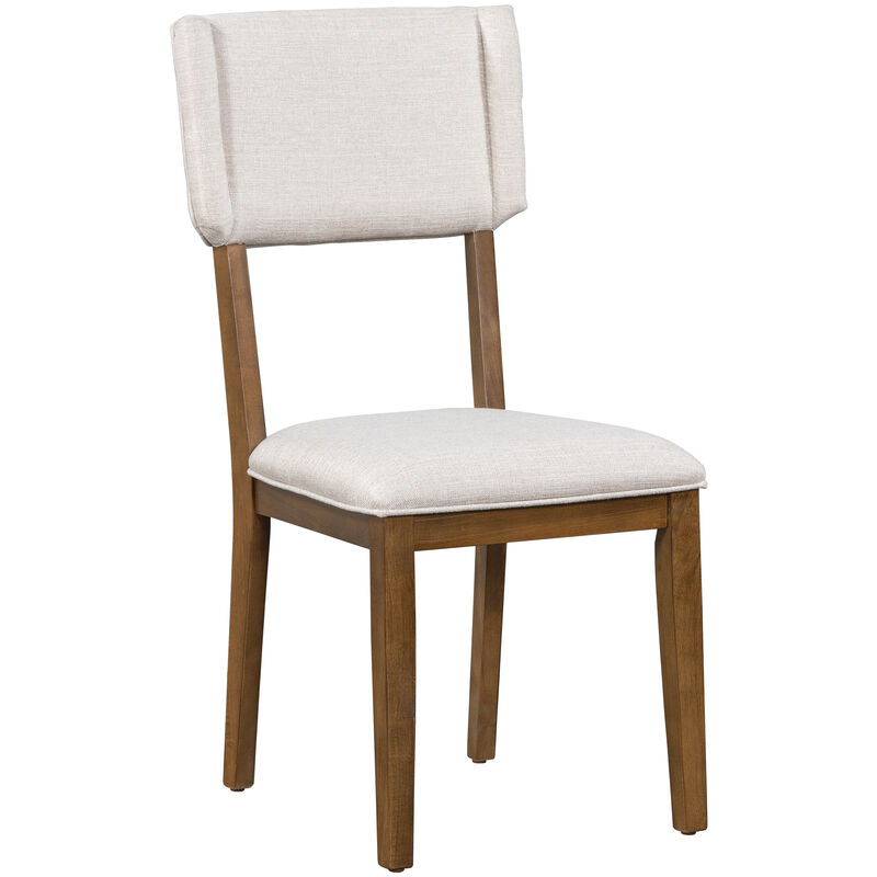 Merax  Rectangular Dining Table Set with 4 Upholstered Chairs