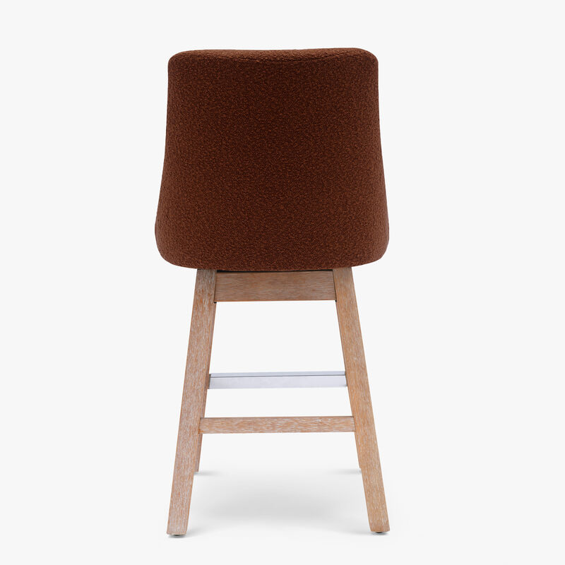 WestinTrends 26" Upholstered Swivel Counter Height Bar Stool