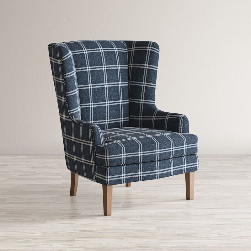 Jofran Lacroix Traditional Upholstered Wingback Accent Chair