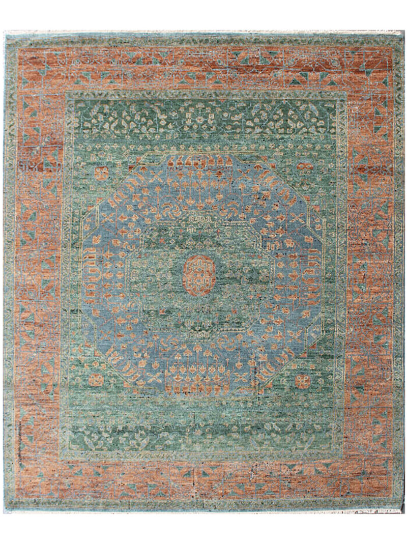 Polaris POL42535 Green 9" x 12" Rug