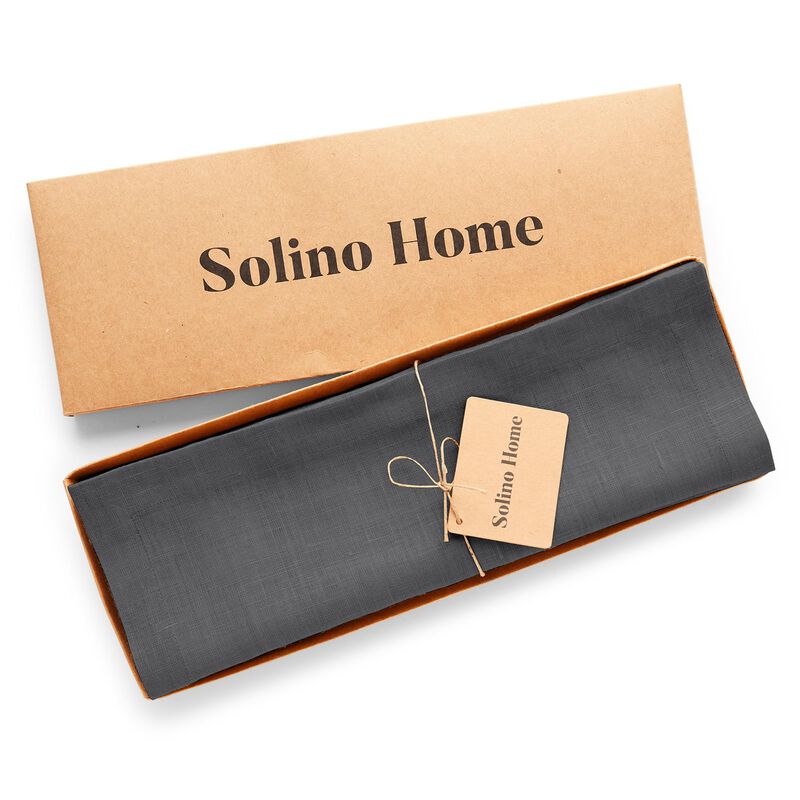 Solino Home 100% Pure Linen Placemats 14 x 19 Inch Set of 4 |Diana