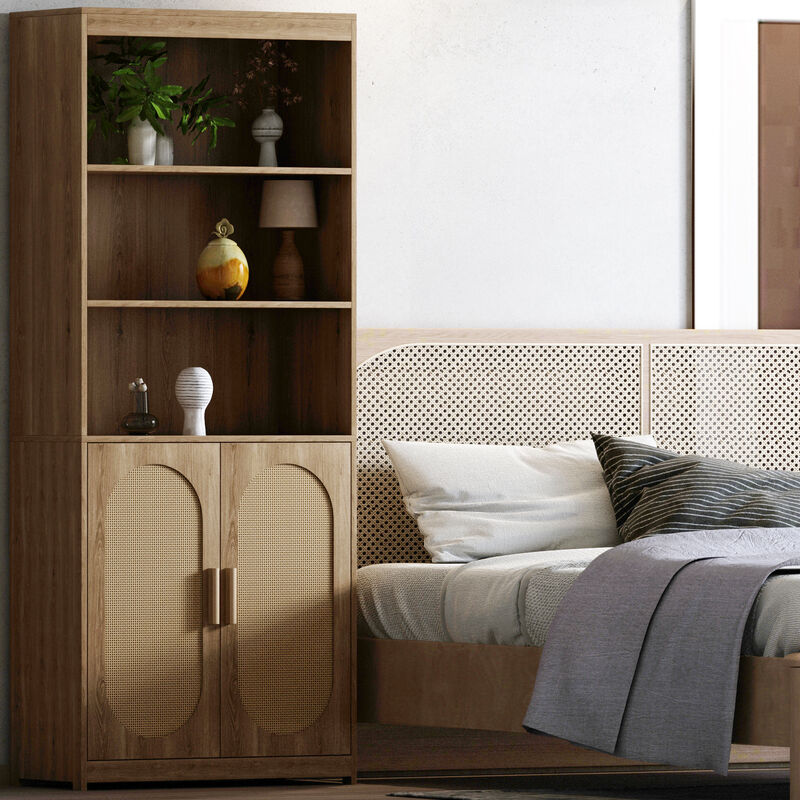 5-Tier Bookshelf Modern Bookcase for Home, Office & Living Room Storage