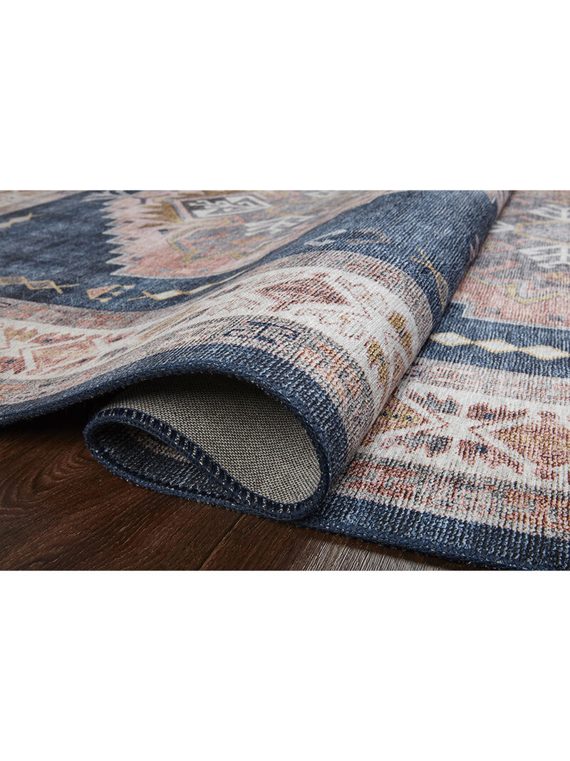 Heidi HEI03 Denim/Blush 3'6" x 5'6" Rug by Loloi II