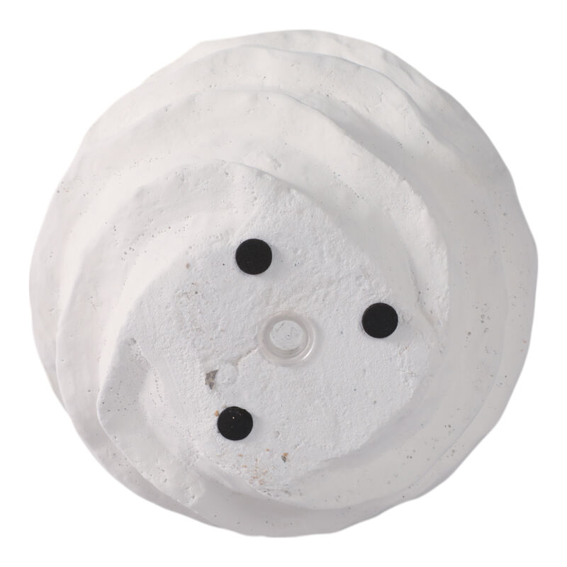 7" Flutter Trim Planter, White