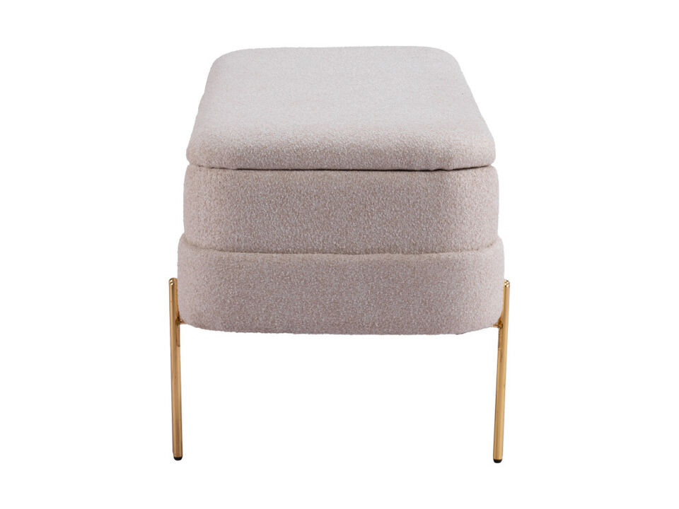 Lebreton Storage Bench Oatmeal Beige