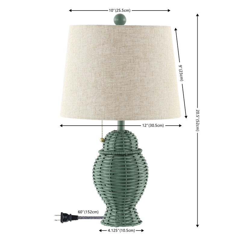 Margie Bohemian Rustic Iron LED Table Lamp
