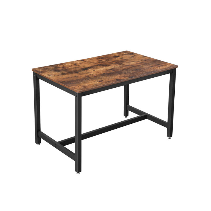Rustic Brown Dining Table - Timeless Design for Any Dining Room