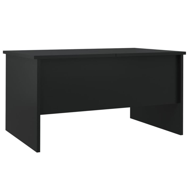 vidaXL Coffee Table Black 31.5"x19.7"x16.7" Engineered Wood