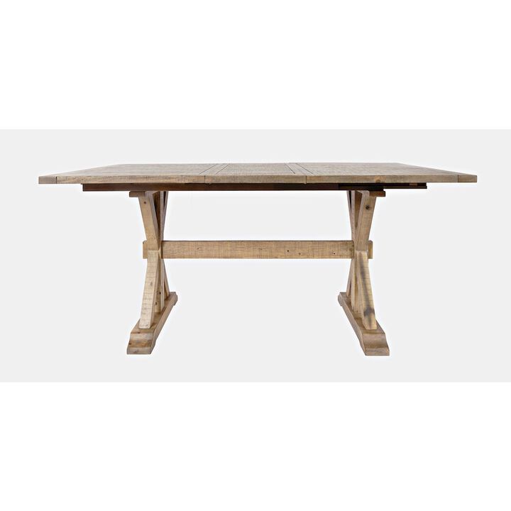 Jofran Modern Rustic Solid Wood Counter Height 78 Extension Dining Table