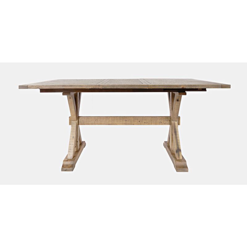 Jofran Modern Rustic Solid Wood Counter Height 78 Extension Dining Table