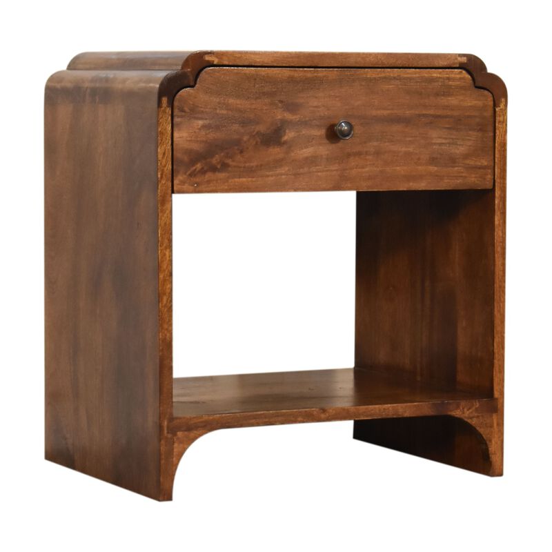 Artisan Furniture Newton 1 Drawer Solid Wood  Nightstand Chestnut