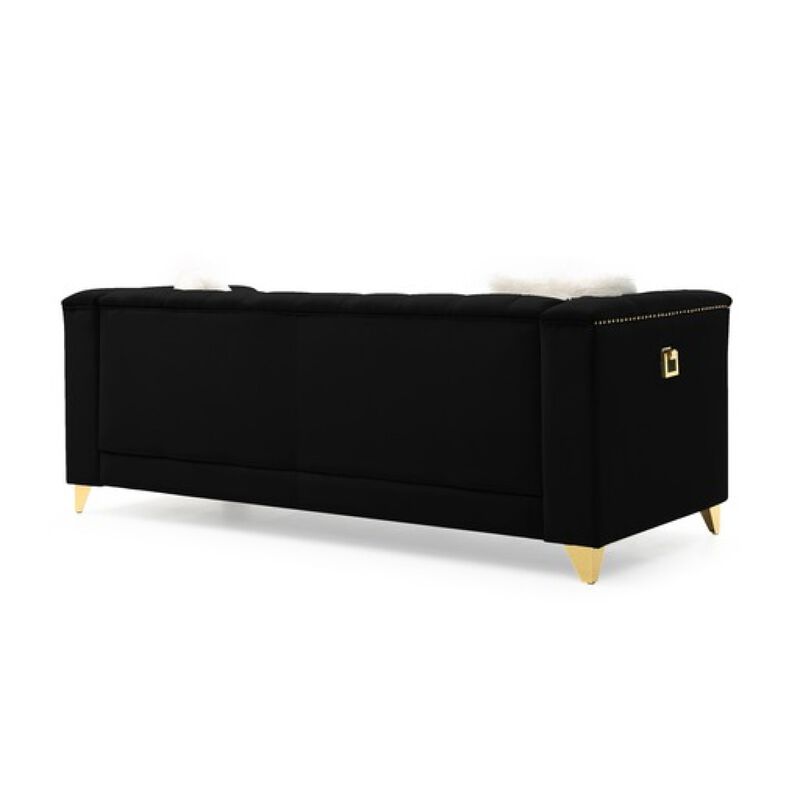 Russell 2 Piece Living Room Set Black