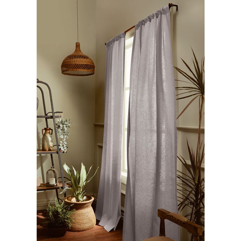 Solino Home 100% Pure Linen Curtain | Linen for Thanksgiving, Christmas