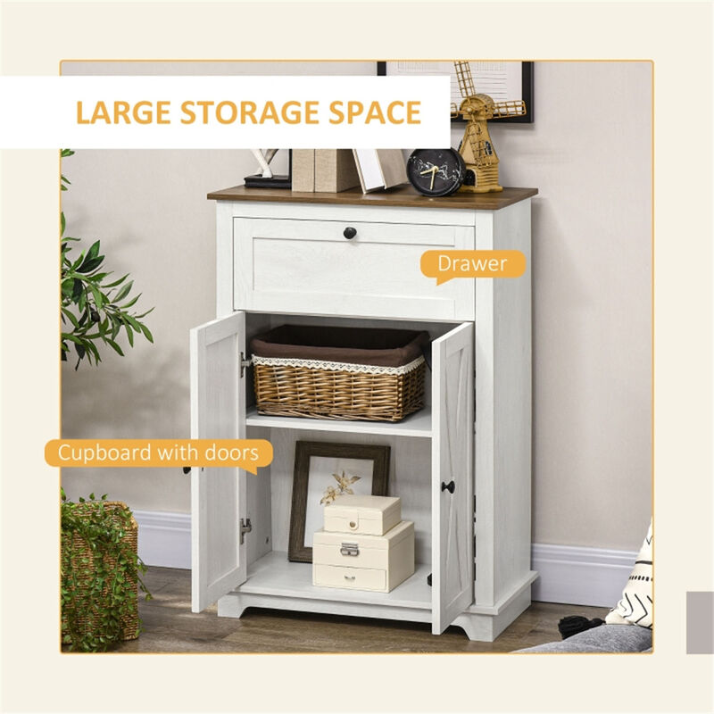 Modern Kitchen Sideboard Buffet, Storage Cabinet & Coffee Bar with Shelves and Drawers