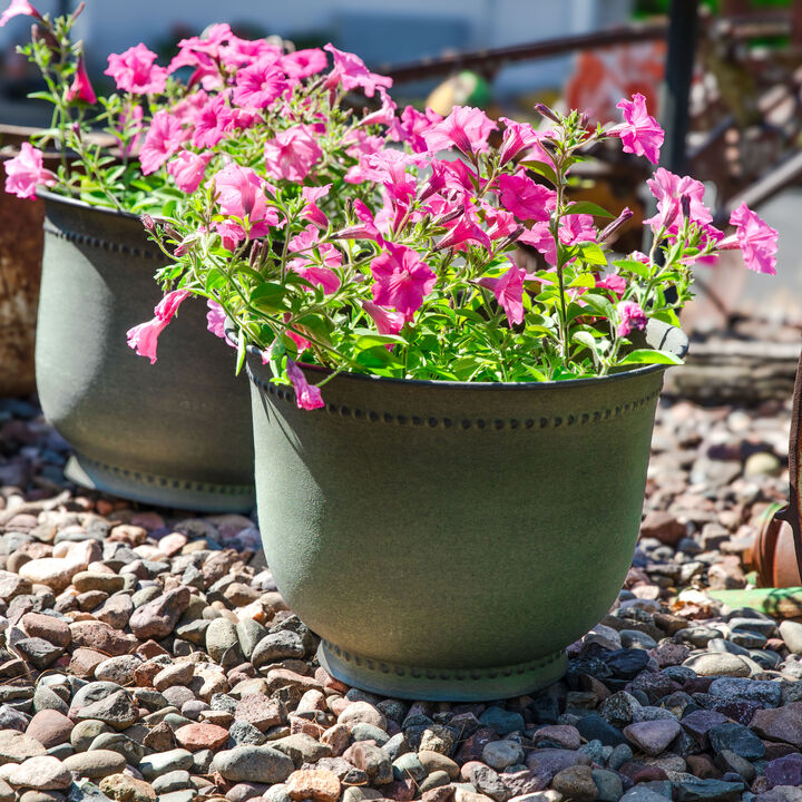 Michael Metal Outdoor Planter Set of 2