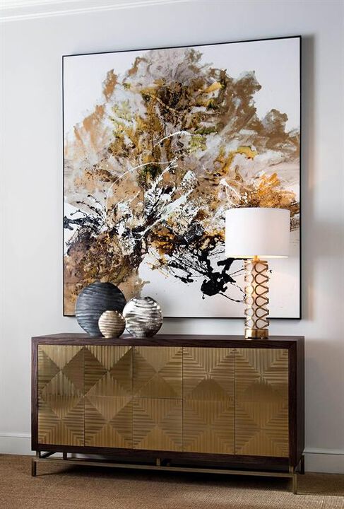 Chen Qi's Gilt And Charcoal