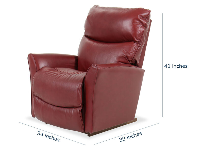 Rowan Wine Leather Recliner