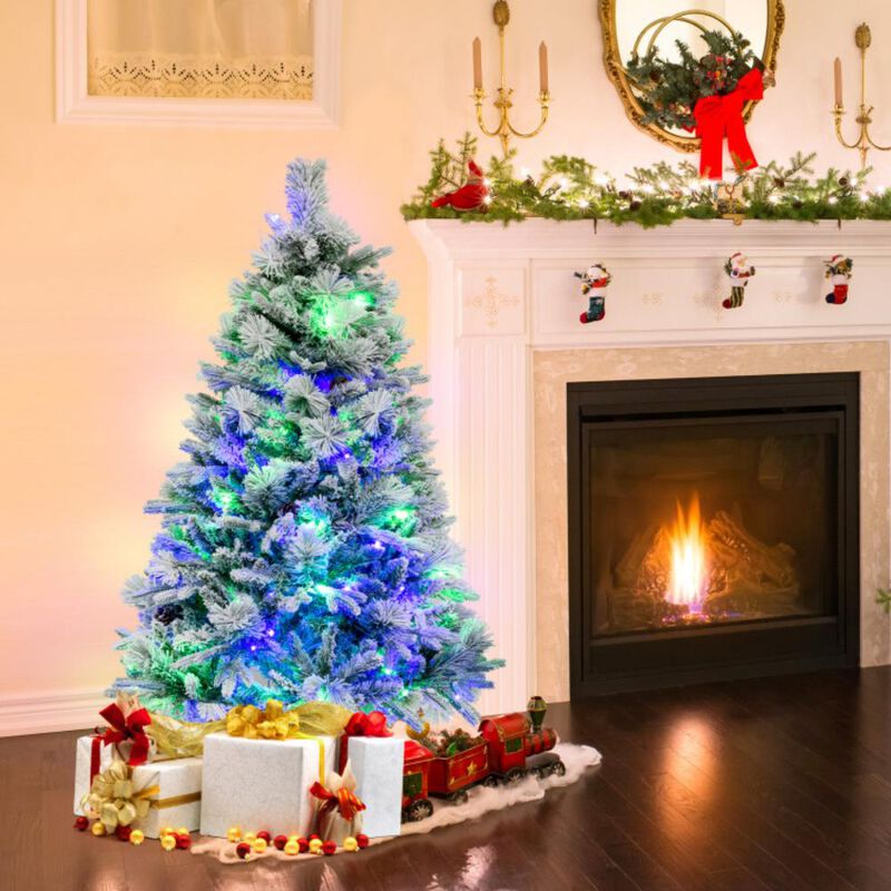 Artificial Xmas Tree with Pine Needles and LED Lights