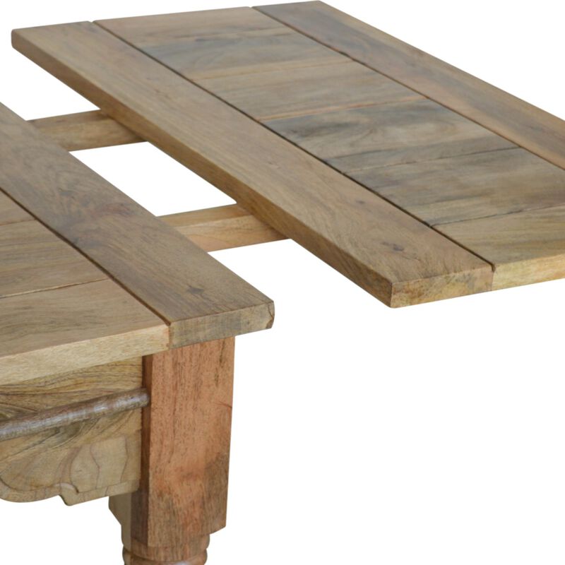 Granary Extension Solid Wood Oak-ish Dining Table