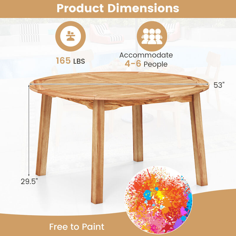 Outdoor Dining Table for 4-6 People for Patio, Garden & Backyard