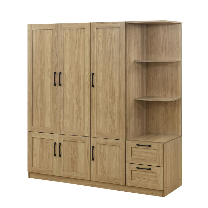 Merax 3-Door Storage Wardrobe Closet