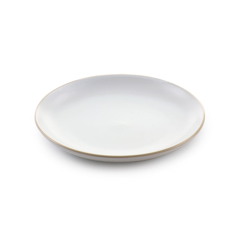 Gibson Home Rockaway 12 Piece Stoneware Dinnerware Set in White