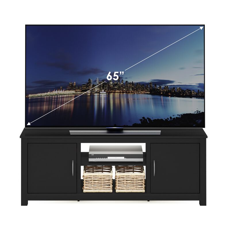 Furinno Furinno Classic TV Stand with Storage for TV up to 65 Inch, Americano