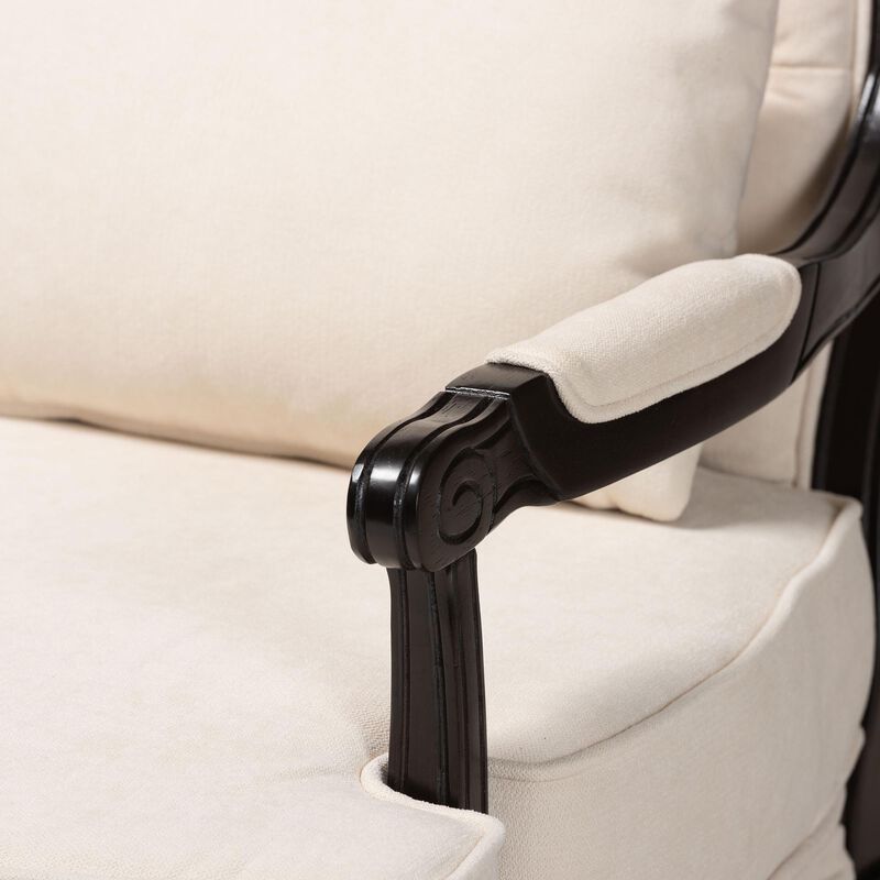 Baxton Studio Dion Fabric Traditional French Accent Chair