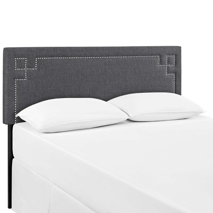 Modway - Josie Queen Upholstered Fabric Headboard Gray