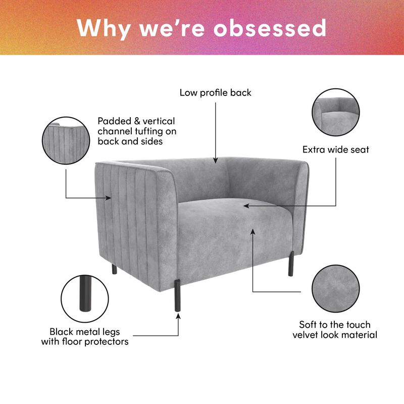 Blair Upholstered Accent Chair and a Half