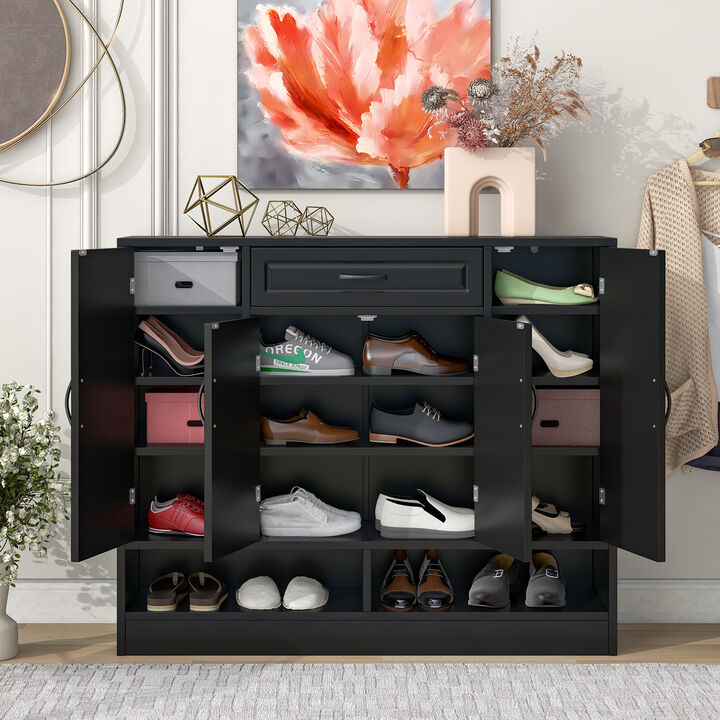 Merax Modern Shoe Cabinet with Adjustable Shelves