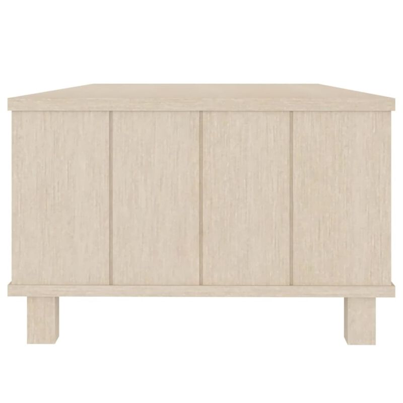 vidaXL Honey Brown Coffee Table HAMAR - Solid Wood Pine - Storage Drawer, Decorative and Functional Home Furnishing Piece, Easy Assembly, 39.4"x21.7"x13.8"