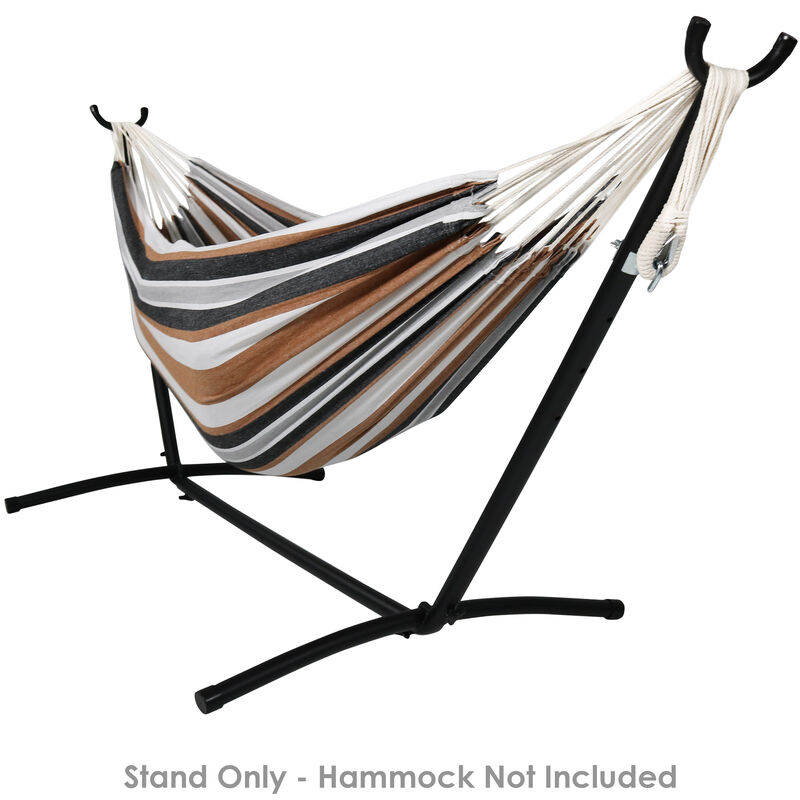 Sunnydaze Steel Hammock Stand with Carrying Case - 100 in