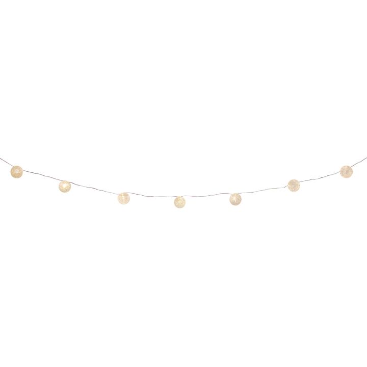LED Crackle Glass Ball String Lights for Festive Home Accents