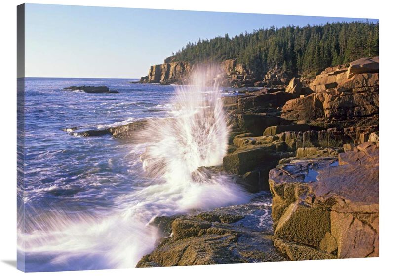 Atlantic Coast near Thunder Hole, Acadia National Park, Maine-Canvas Art-40x30