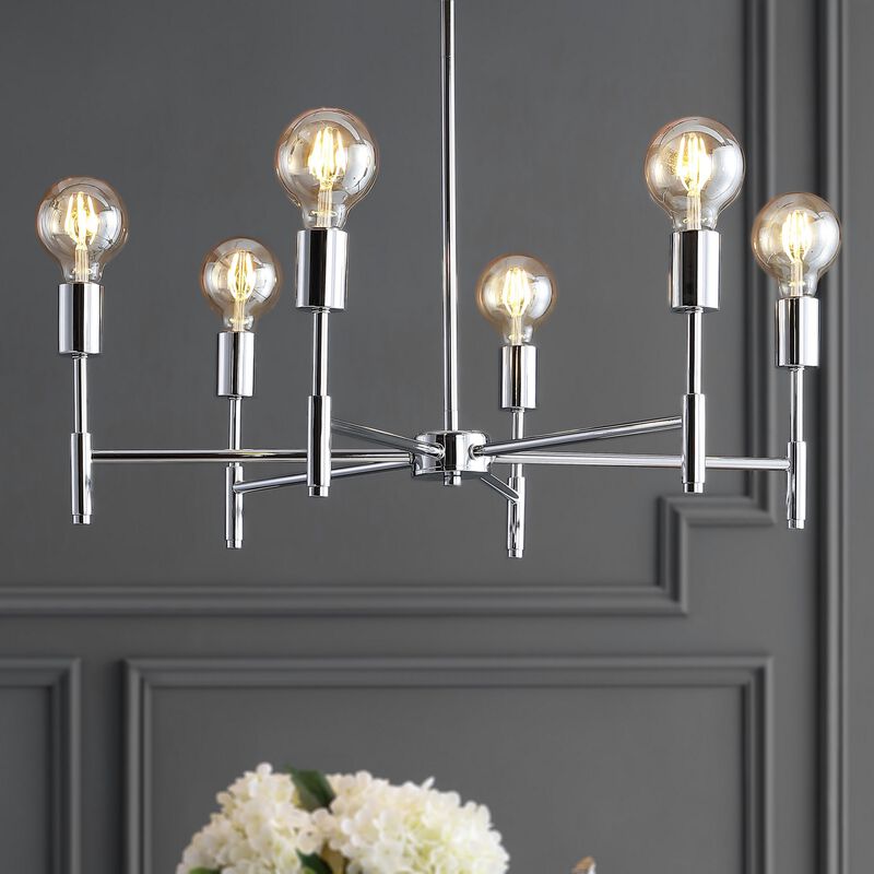 Turing Adjustable Height Metal LED Chandelier