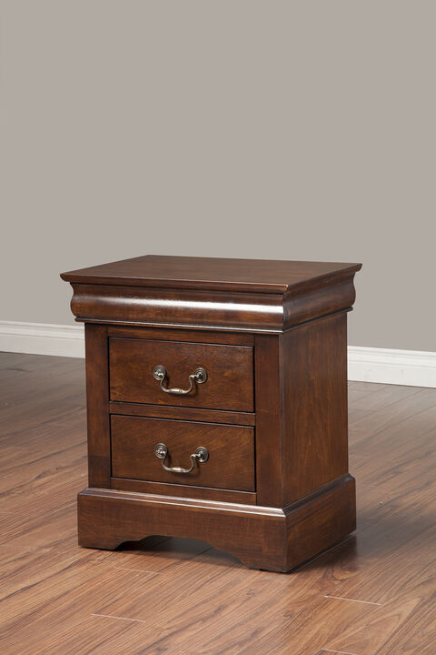 West Haven 2 Drawer Nightstand, Cappuccino