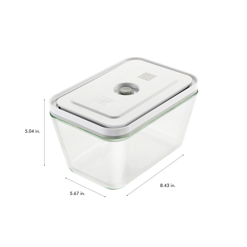 ZWILLING Fresh & Save 2-pc Glass Airtight Food Storage Container, Meal Prep Container - Large