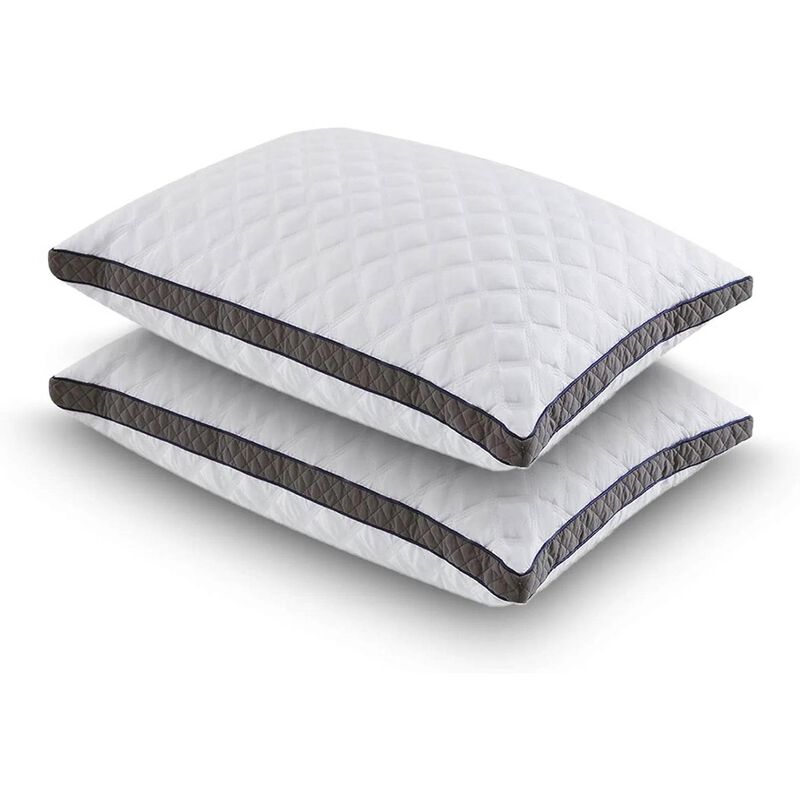 Hivvago Set of 2 Standard Shredded Memory Foam Polyester Pillow with Removeable Cover