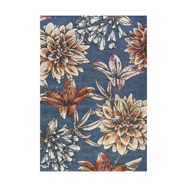 Giglio Modern Botanical Flower Area Rug