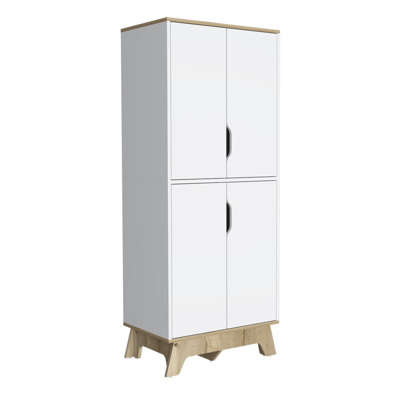 Double Kitchen Pantry Walla, Kitchen, Light Oak / White