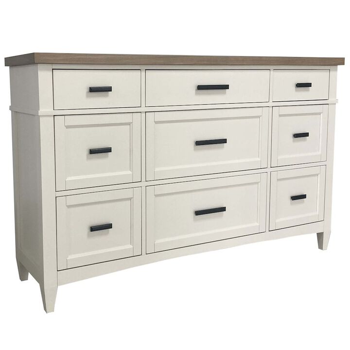 Parker House Furniture Parker House Americana Modern Bedroom 9 Drawer Dresser