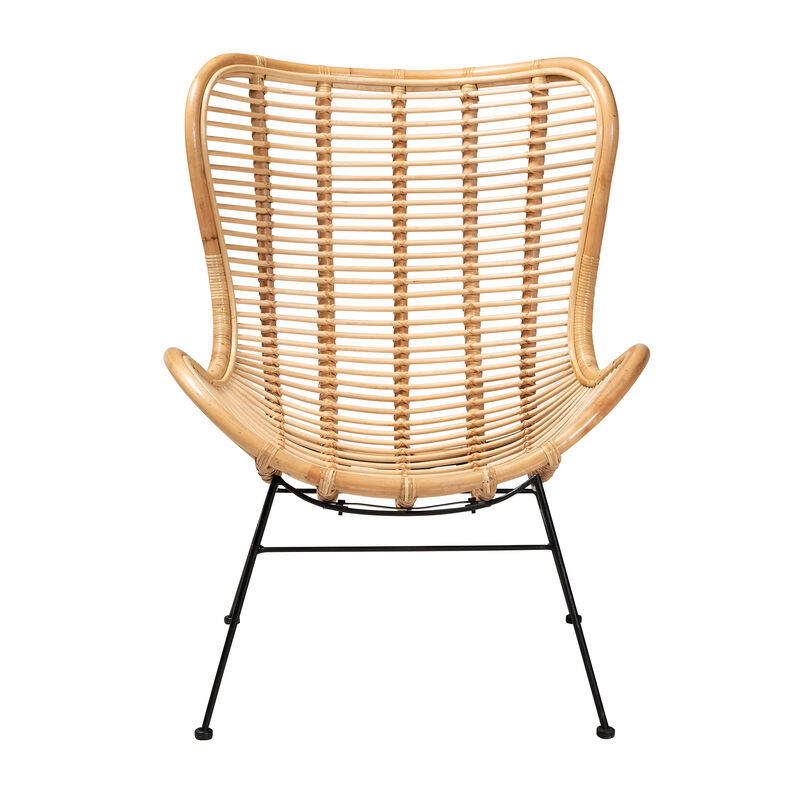 Bali & Pari Colorado Natural Rattan Modern Accent Chair