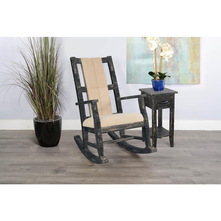 Sunny Designs Black Sand Rocker, Cushion Seat & Back