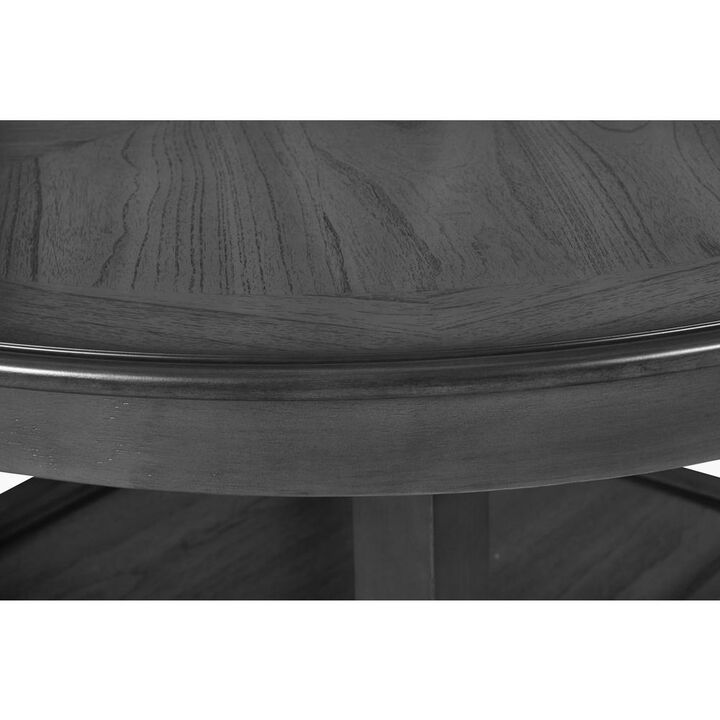 New Classic Furniture Furniture Gia 5-Piece Transitional Wood Dining Set in Gray